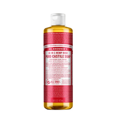 Dr Bronners Rose Castile Liquid Soap 473ml